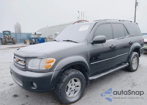 2001 Toyota Sequoia Limited z USA, uszkodzony, nr VIN 5TDBT48A71S008387